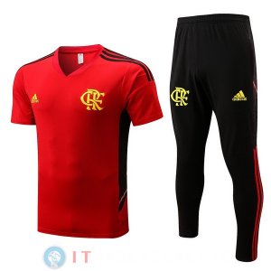 Formazione Maglia Set Completo Flamengo 2022/2023 Rosso Nero