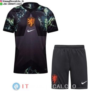 Maglia Paesi Bassi Set Completo Uomo Portiere 2026 Nero