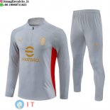 Felpa Da Allenamento Set Completo AC Milan 24-25 Grigio