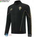 Giacca Full Zip Allenamento Portogallo 2026 Nero Giallo