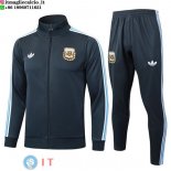 Giacca Full Zip e Pantaloni Allenamento Bambino Argentina 2026 Grigio Navy