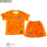 Maglia Bambino Inghilterra Portiere 2024 Arancione
