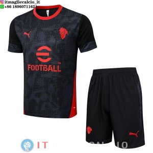 Formazione Set Completo Maglia AC Milan 2025/2026 Nero Rosso