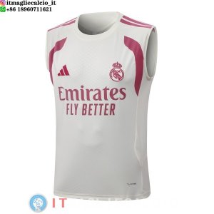 Senza Maniche Maglia Real Madrid 2026/2027 Giallo Rosa