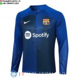 Felpa Da Allenamento Barcellona 23-24 Blu Navy