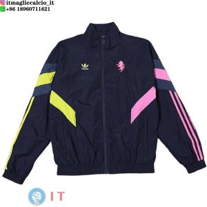Giacca A Vento Juventus 2024/2025 Blu Navy Rosa