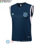 Senza Maniche Maglia Ajax 2023/2024 Blu Navy Rosa