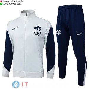 Giacca Set Completo Lunga Zip Inter Milan 25-26 Grigio Blu