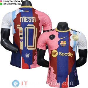 Thailandia Maglia Barcellona Speciale Giocatori 2025/2026 Rosa Blu Rosso