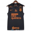 Senza Maniche Maglia Corinthians Paulista 2022 Nero