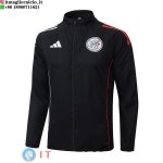 Giacca a Vento Ajax 2025/2026 Nero Giacca a Vento Ajax 2025/2026 Nero
