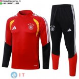 Felpa Da Allenamento Set Completo Bambino Germania 2026 Rosso Nero