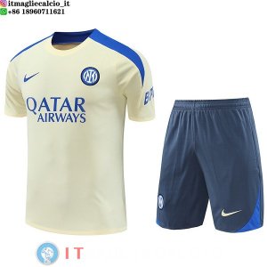 Formazione Set Completo Maglia Inter Milan 2024/2025 Giallo Grigio