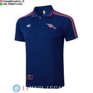 POLO Maglia Arsenal 2025/2026 Blu Navy Rosso