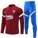 Giacca Set Completo Barcellona 21-22 Rosso Blu Bianco