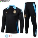 Felpa Da Allenamento Set Completo Argentina 2024 Nero Blu