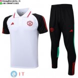 POLO Maglia Manchester United 2023/2024 Bianco Nero Rosso