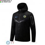 Giacca Felpa Cappuccio Inter Milan 22-23 Nero