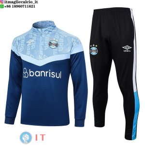 Felpa Da Allenamento Set Completo Gremio 23-24 Blu I Nero