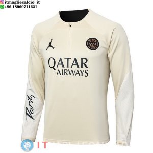 Felpa Da Allenamento Paris Saint Germain 23-24 Giallo Nero