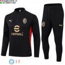 Felpa Da Allenamento Set Completo AC Milan 24-25 Nero