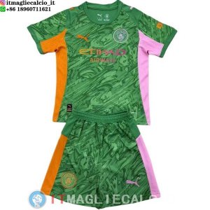 Maglia Bambino Manchester City Portiere 2025/2026 Verde