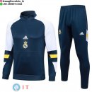 Felpa Da Allenamento Set Completo Real Madrid 2023/2024 Blu Bianco Giallo