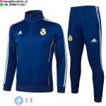 Giacca Lunga Zip Set Completo Real Madrid 25-26 Blu I Navy