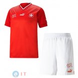 Maglia Bambino Svizzera Prima Coppa Del Mondo 2022