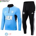 Felpa Da Allenamento Set Completo Feyenoord Rotterdam 22-23 Blu Nero