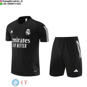 Formazione Maglia Set Completo Real Madrid 2023/2024 Nero