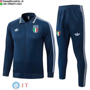 Giacca Set Completo Lunga Zip Bambino Italia 2026 Blu Navy