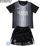 Maglia Bambino Paris Saint Germain Portiere 2025/2026 Nero Grigio Maglia Bambino Paris Saint Germain Portiere 2025/2026 Nero Grigio