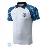 POLO Maglia Chelsea 2022/2023 Bianco Blu