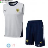 Senza Maniche Set Completo Portogallo 2026 Bianco Blu