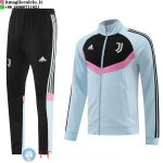 Giacca Set Completo Lunga Zip Juventus 2024/2025 Grigio Rosa