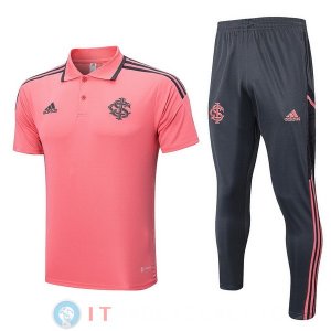 POLO Maglia Set Completo Internacional 2022/2023 Rosa Grigio