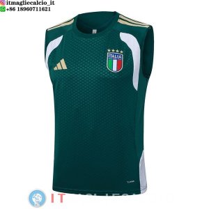 Senza Maniche Maglia Italia 2026 Verde