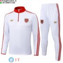 Felpa Da Allenamento Set Completo Bayern Monaco 25-26 Bianco Rosso