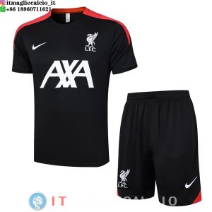 Formazione Maglia Set Completo Liverpool 2024/2025 Nero Bianco