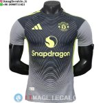 Maglia Manchester United Portiere Giocatori 2025/2026 Nero Grigio