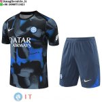 Formazione Set Completo Maglia Inter Milan 2024/2025 Blu Grigio