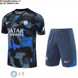Formazione Set Completo Maglia Inter Milan 2024/2025 Blu Grigio