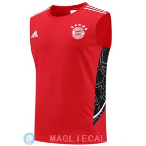 Senza Maniche Maglia Bayern Monaco 2022/2023 Rosso Bianco