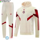 Giacca Felpa Cappuccio Set Completo Bayern Monaco 25-26 Giallo Rosso