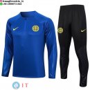 Felpa Da Allenamento Set Completo Inter Milan 23-24 Blu Giallo Nero