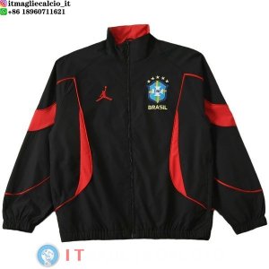 Giacca A Vento Brasile 2026 Rosso Nero
