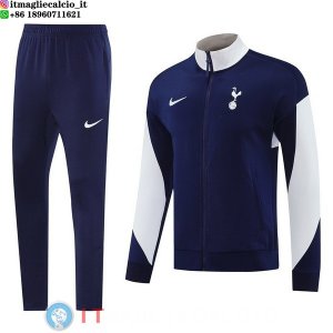 Giacca Lunga Zip Set Completo Tottenham Hotspur 25-26 Blu Bianco