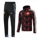 Giacca a Vento Set Completo Manchester United 21-22 Rosso