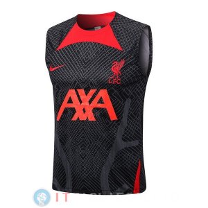 Senza Maniche Maglia Liverpool 2022/2023 Nero I Rosso